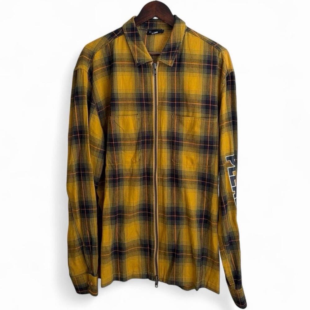 Pleasures Streetwear Plaid Grunge Zip Up Lightweight Mens XL Skater Jacket